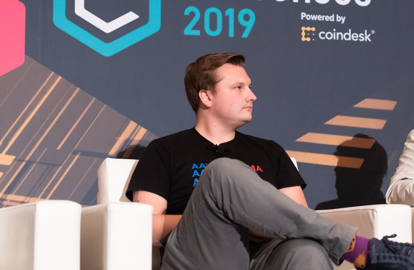 Stani Kulechov, founder of Aave, at Consensus 2019 (CoinDesk archive)