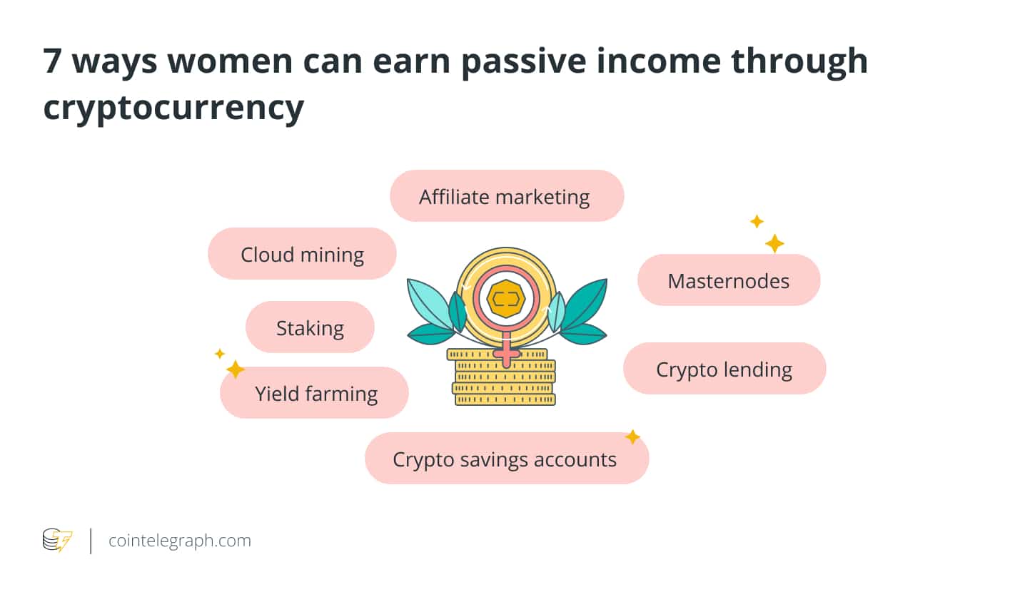 7 ways women can earn passive income through cryptocurrency